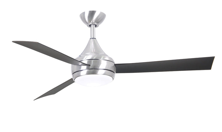 Matthews Fan Company Donaire Wet Location Ceiling Fan Outdoor Ceiling Fans Matthews Fan Company 52" Brushed Stainless Brushed Bronze Tone