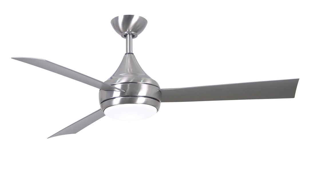 Matthews Fan Company Donaire Wet Location Ceiling Fan Outdoor Ceiling Fans Matthews Fan Company 52" Brushed Stainless Silver Tone