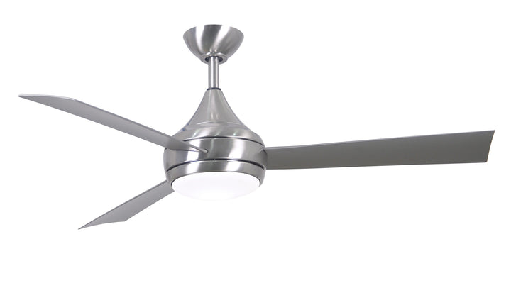Matthews Fan Company Donaire Wet Location Ceiling Fan Outdoor Ceiling Fans Matthews Fan Company 52" Brushed Stainless Silver Tone