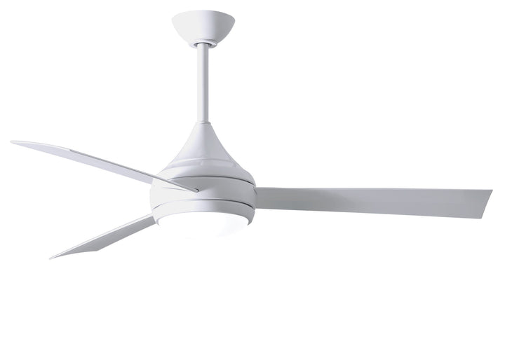 Matthews Fan Company Donaire Wet Location Ceiling Fan Outdoor Ceiling Fans Matthews Fan Company 52" Gloss White Gloss White