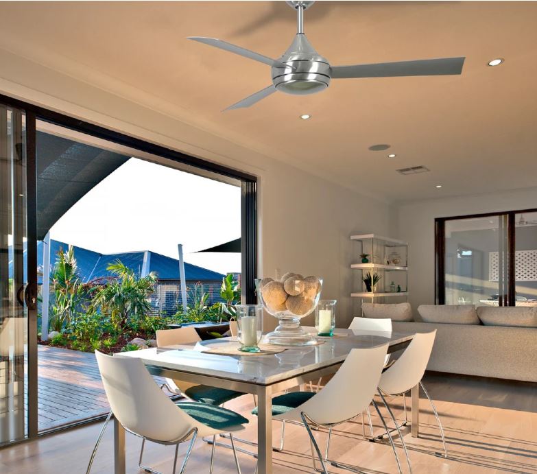 Matthews Fan Company Donaire 52" Outdoor Ceiling Fan, Coastal Wet Rated