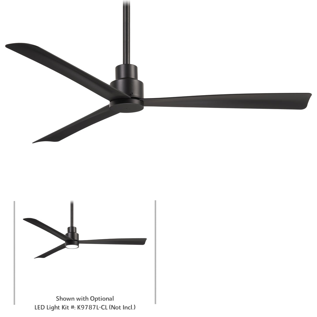 Minka Aire SIMPLE 52" Ceiling Fan F787 Indoor Ceiling Fans Minka-Aire COAL / COAL