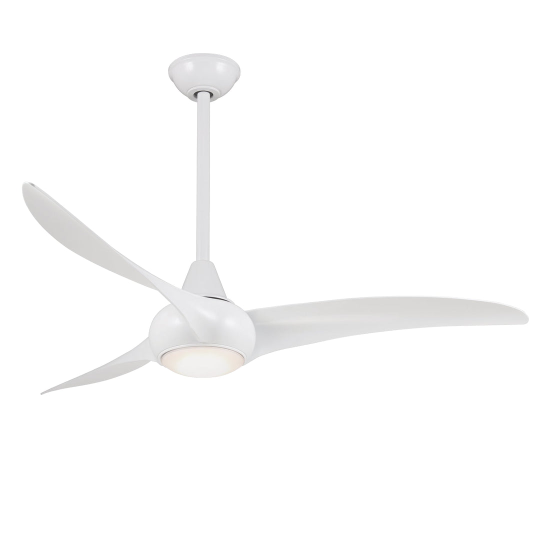 Minka Aire LIGHT WAVE LED52" Three Blade Ceiling Fan F844 Indoor Ceiling Fans Minka-Aire White