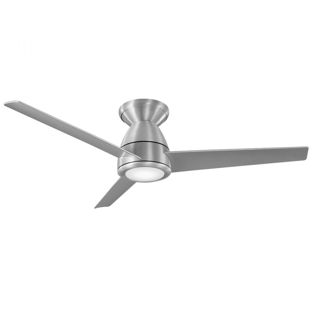 Modern Forms Fans Tip-Top 44" Three Blade Flush Mount Ceiling Fan FH-W2004-44L Outdoor Ceiling Fans Modern Forms Fans Brushed Aluminum