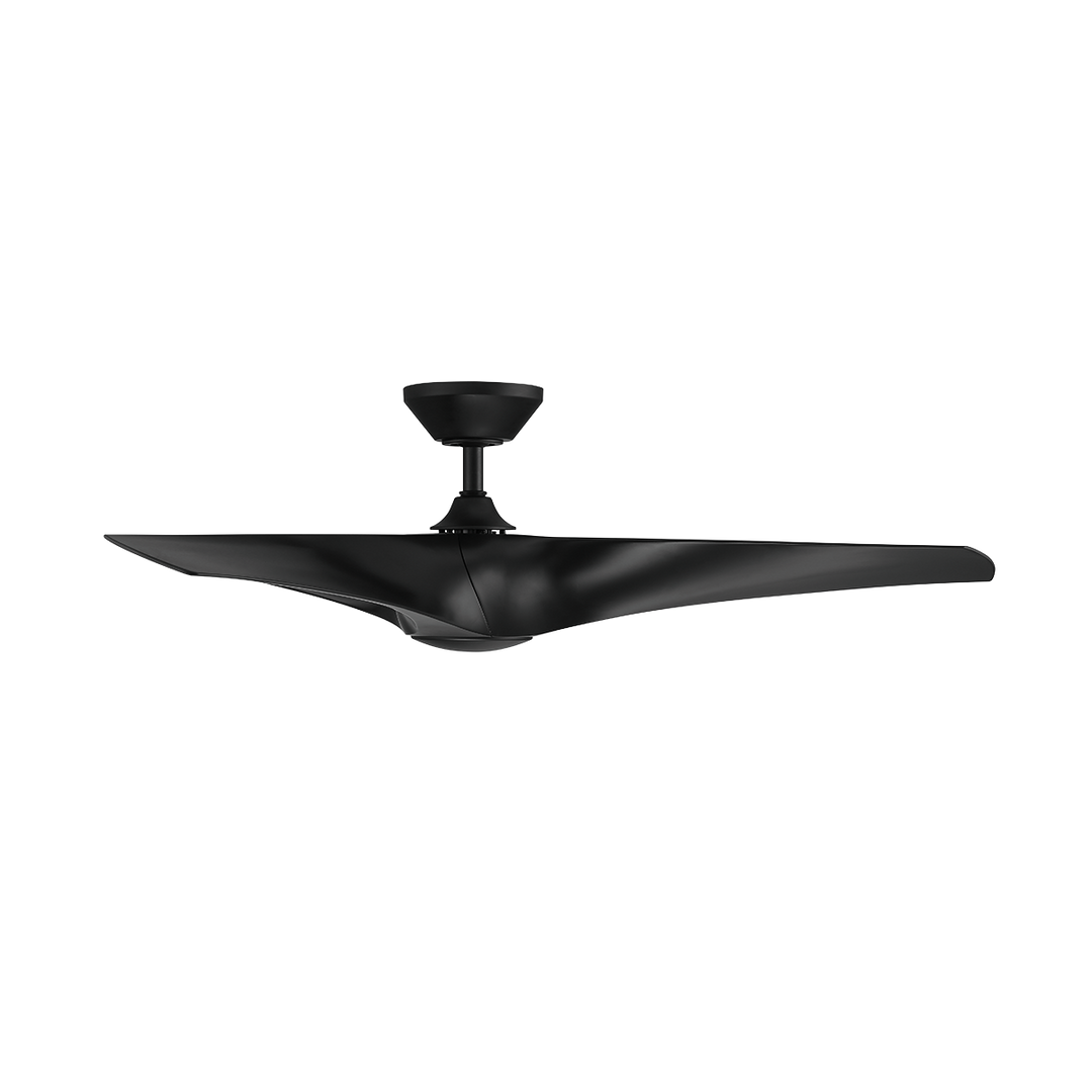 Modern Forms Fans Zephyr Three Blade Ceiling Fan FR-W2006 Outdoor Ceiling Fans Modern Forms Fans Matte Black 52"