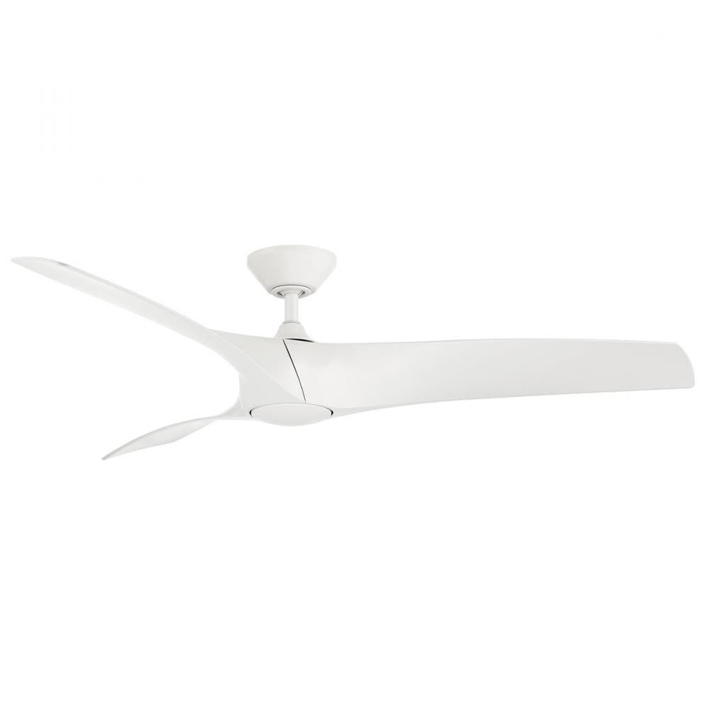 Modern Forms Fans Zephyr Three Blade Ceiling Fan FR-W2006 Outdoor Ceiling Fans Modern Forms Fans Matte White 52"