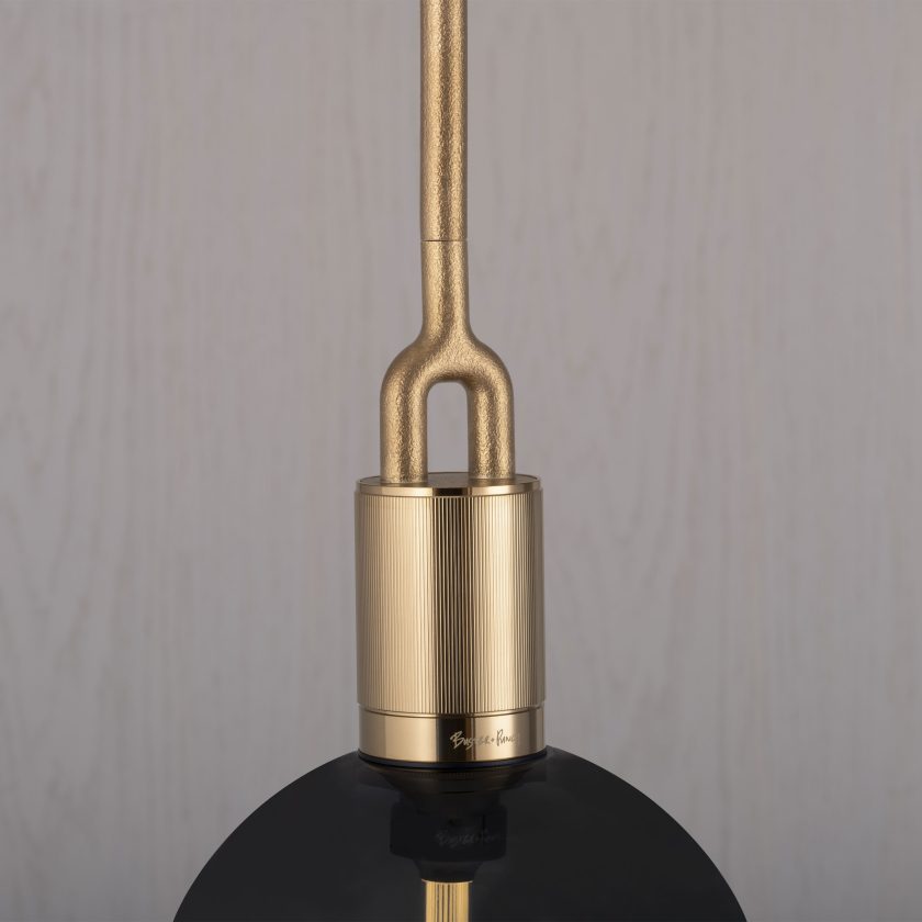 Buster + Punch Forked Globe Pendant Pendants Buster + Punch Brass Smoked Large