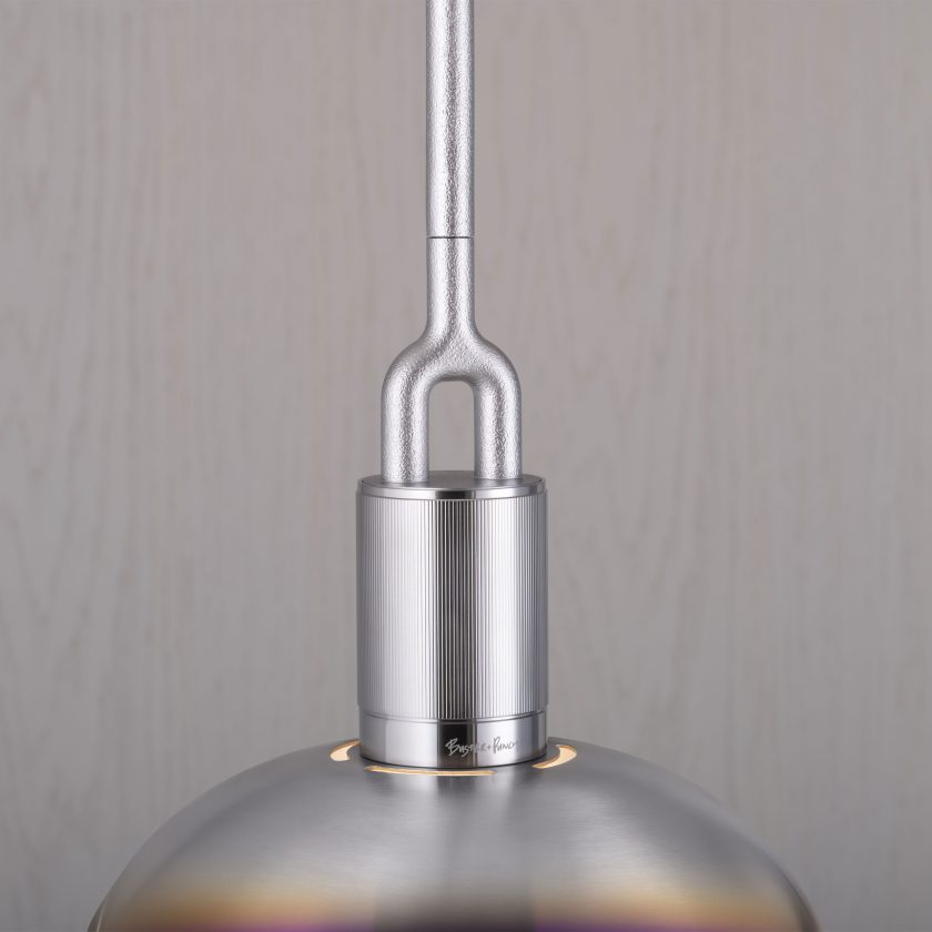 Buster + Punch Forked Shade Pendant Pendants Buster + Punch Burnt Steel Large