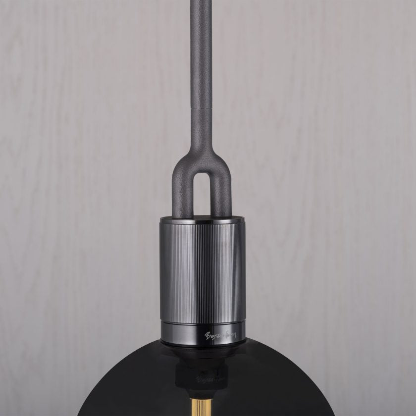 Buster + Punch Forked Globe Pendant Pendants Buster + Punch Gun Metal Smoked Large