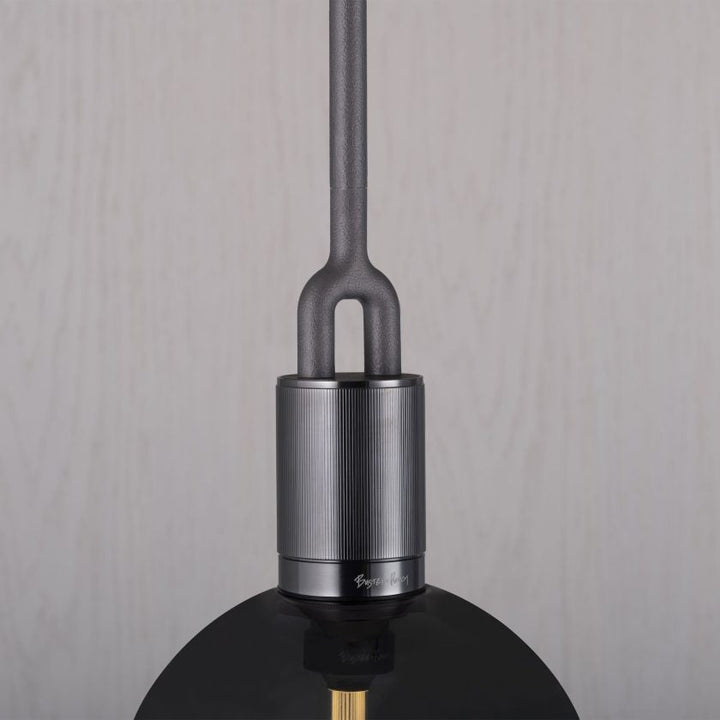 Buster + Punch Forked Globe Pendant Pendants Buster + Punch Gun Metal Smoked Large