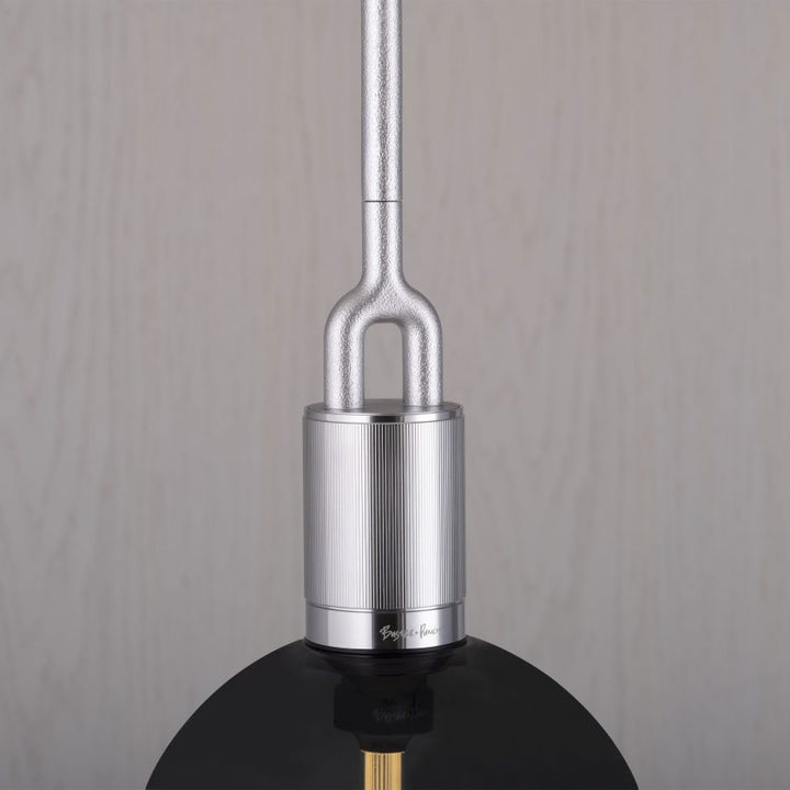Buster + Punch Forked Globe Pendant Pendants Buster + Punch Steel Smoked Large