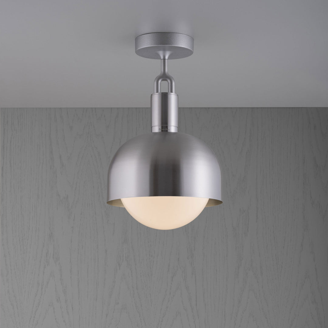 Buster + Punch Forked Pendant Shade / Globe Pendants Buster + Punch Steel Opal Medium