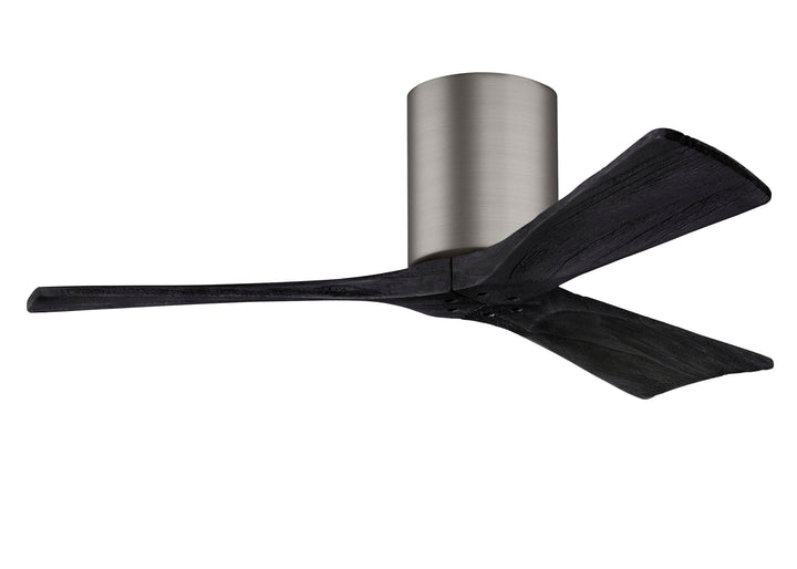 Matthews Fan Company Irene-3H 42" Flush Mounted Ceiling Fan Ceiling Hugger Fans Matthews Fan Company 42" Brushed Pewter Matte Black