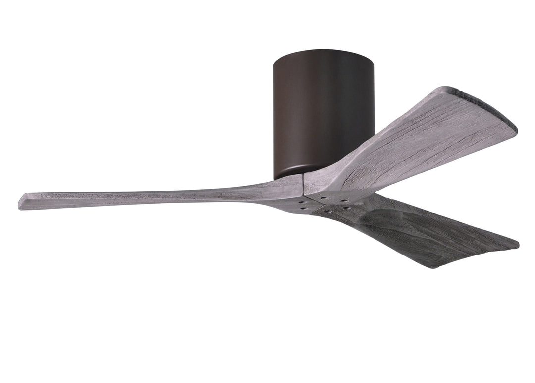 Matthews Fan Company Irene-3H 42" Flush Mounted Ceiling Fan Ceiling Hugger Fans Matthews Fan Company 42" Textured Bronze Barnwood Tone