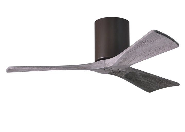 Matthews Fan Company Irene-3H 42" Flush Mounted Ceiling Fan Ceiling Hugger Fans Matthews Fan Company 42" Textured Bronze Barnwood Tone
