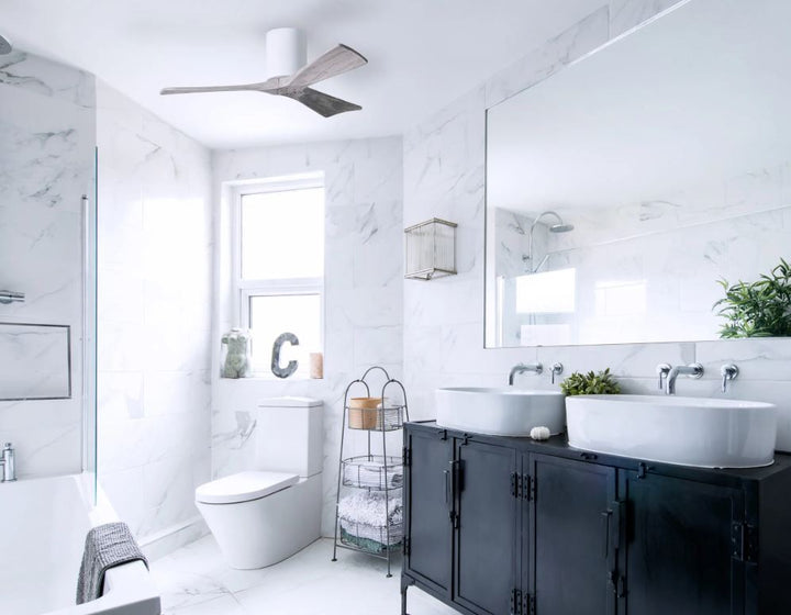 Matthews Fan Company Irene-3HLK 52" Flush Mounted Ceiling Fan with LED Light Kit