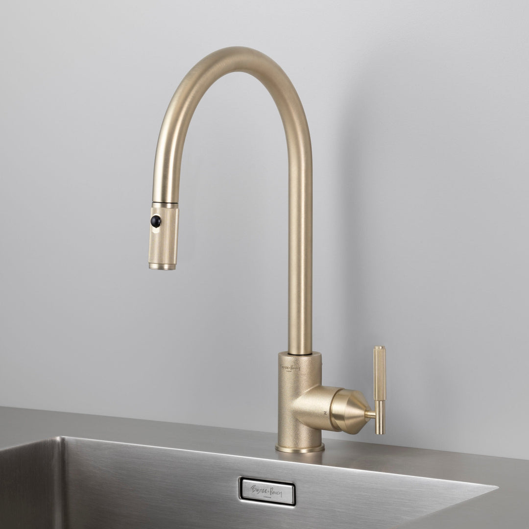 Buster + Punch Kitchen Faucet | Dual-Spray Pull-out Mixer | Linear Faucets Buster + Punch