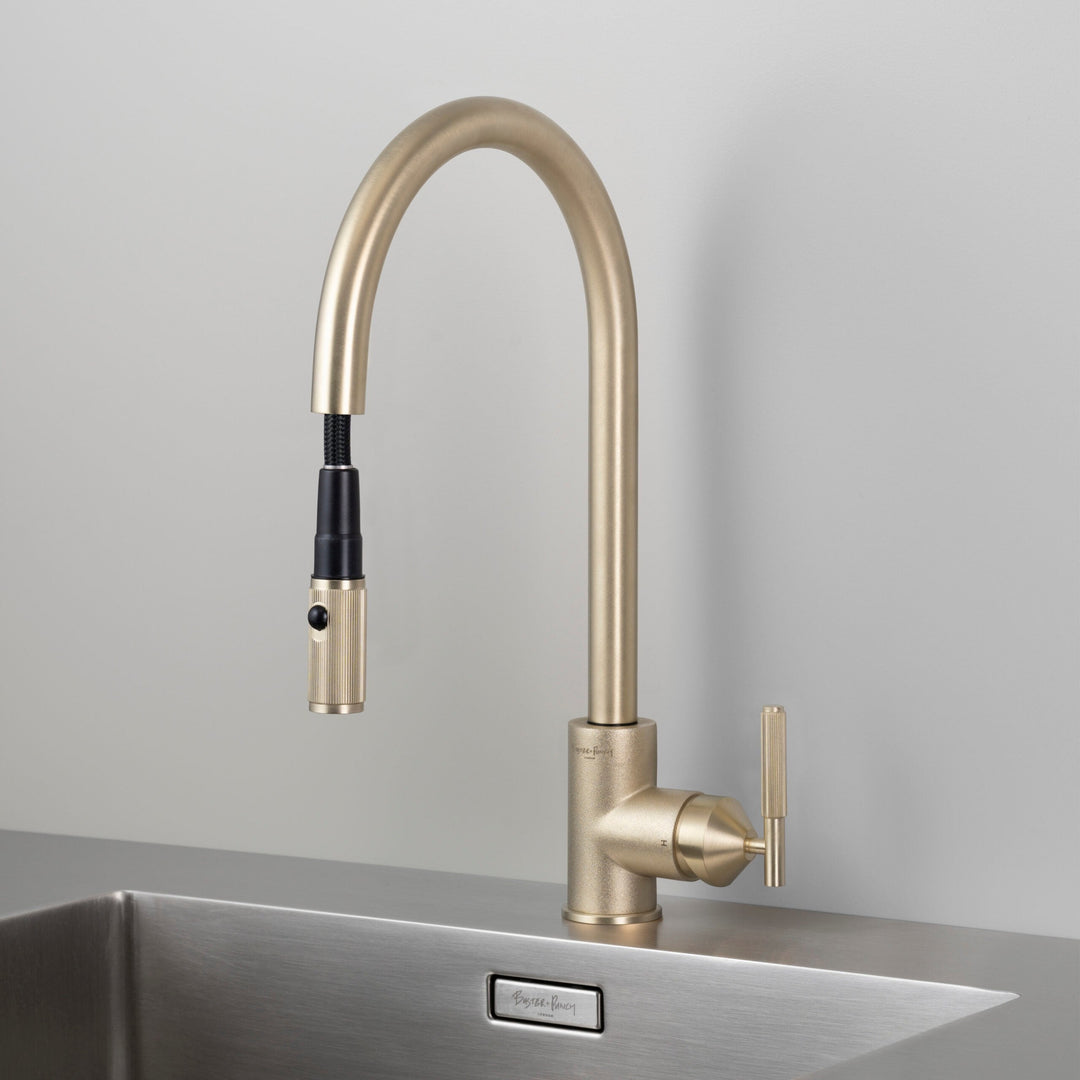 Buster + Punch Kitchen Faucet | Dual-Spray Pull-out Mixer | Linear Faucets Buster + Punch