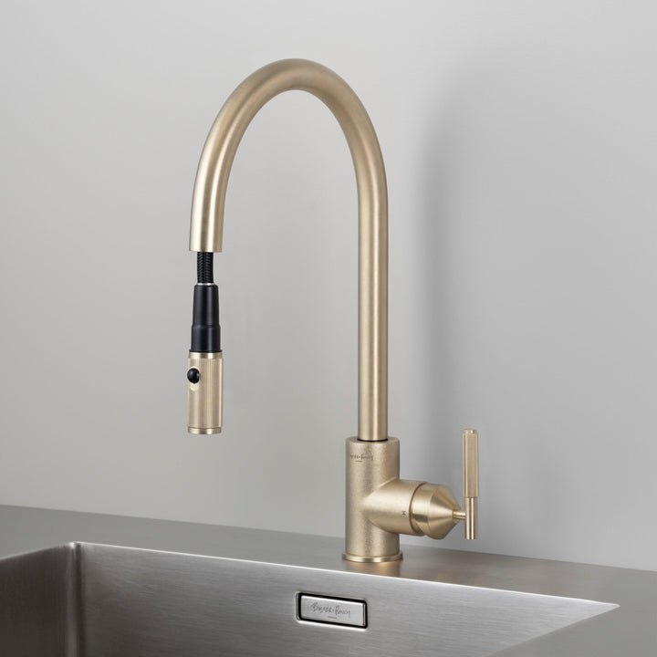 Buster + Punch Kitchen Faucet | Dual-Spray Pull-out Mixer | Linear Faucets Buster + Punch