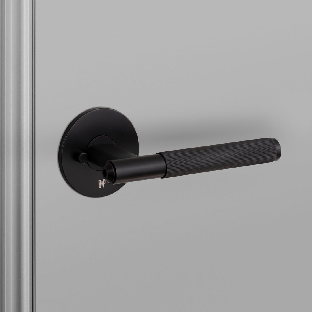 Buster + Punch Conventional Door Handle, Linear Design - PRIVACY TYPE Door Hardware Buster + Punch