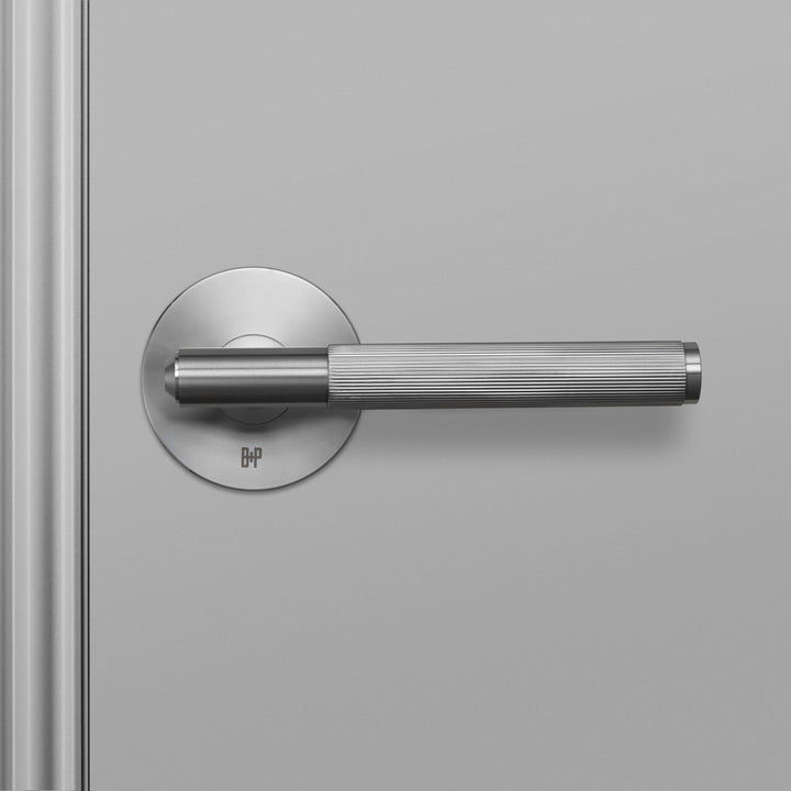 Buster + Punch Conventional Door Handle, Linear Design - PRIVACY TYPE Door Hardware Buster + Punch Steel
