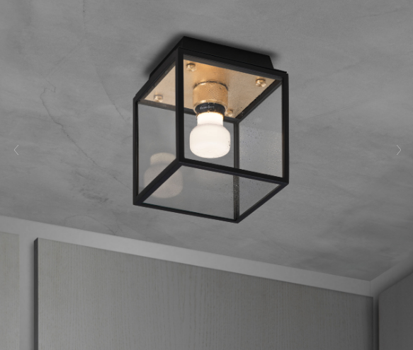 Buster + Punch Caged Wet / Wall Outdoor Wall Lights Buster + Punch Small Brass