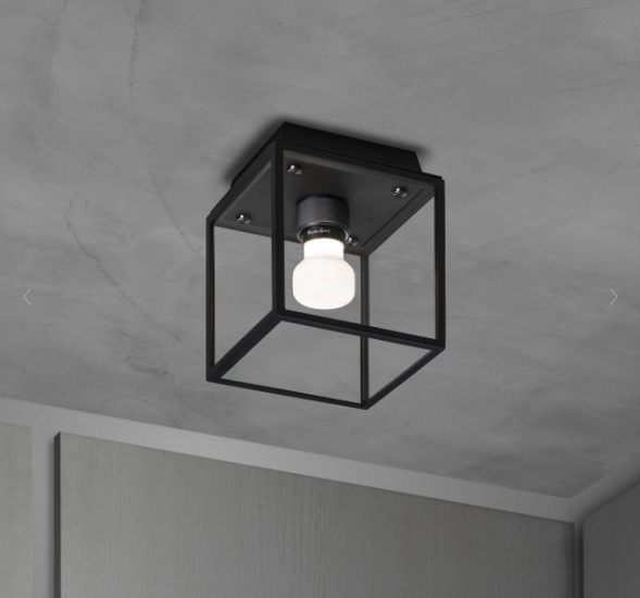 Buster + Punch Caged Wet / Wall Outdoor Wall Lights Buster + Punch Small Black + Gun Metal