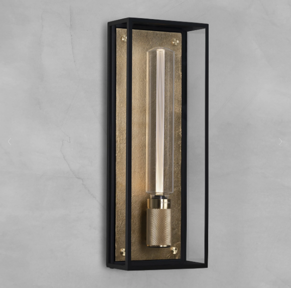 Buster + Punch Caged Wet / Wall Outdoor Wall Lights Buster + Punch Large Brass