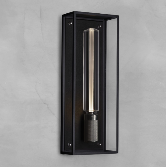 Buster + Punch Caged Wet / Wall Outdoor Wall Lights Buster + Punch Large Black + Gun Metal