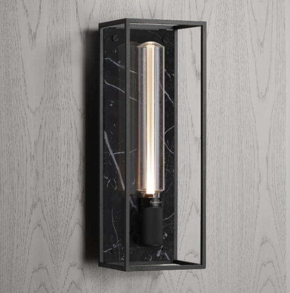 Buster + Punch Caged Wall / Large Wall Sconces Buster + Punch Black Marble