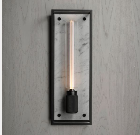 Buster + Punch Caged Wall / Large Wall Sconces Buster + Punch White Marble