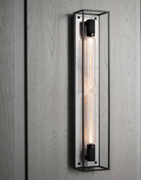 Buster + Punch Caged / X-Large Wall Sconces Buster + Punch White Marble