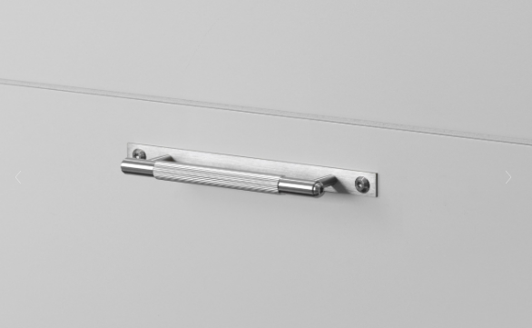 Buster + Punch Pull Bar, Linear Design, with backplate Cabinet Hardware Buster + Punch Steel Small