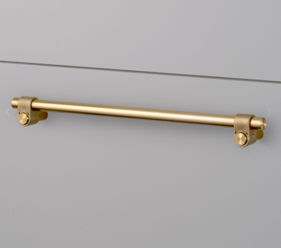 Buster + Punch Pull Bar / Cast Cabinet Hardware Buster + Punch Large Brass