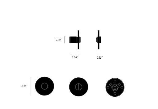 Buster + Punch Thumbturn Lock / Cross Door Hardware Buster + Punch