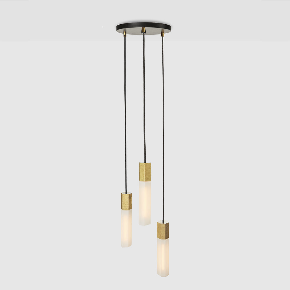 Tala Basalt Triple Pendant BSALT-I-SET-TRI Pendants Tala Brass