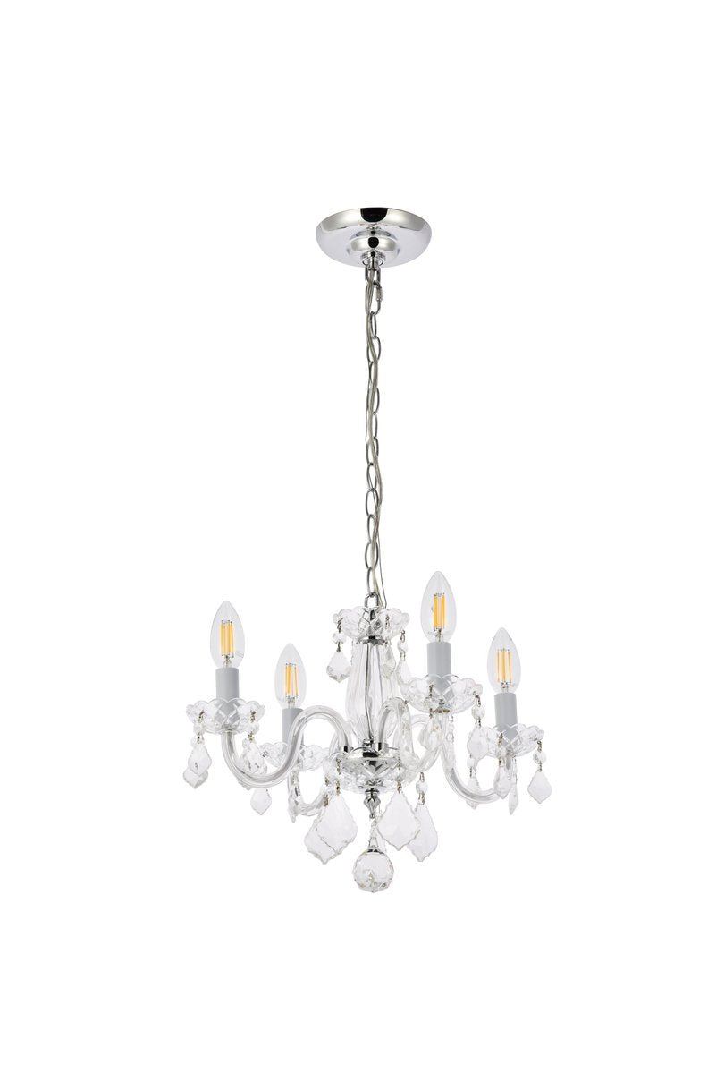 Elegant Lighting Crystal Mini Chandelier V7804 Chandeliers Elegant