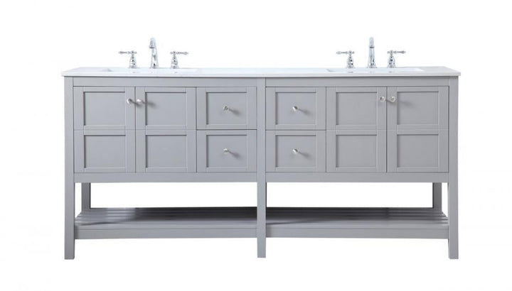 Elegant Theo Bathroom Vanity - Double Sink