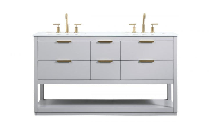 Elegant Larkin Bathroom Vanity - Double Sink