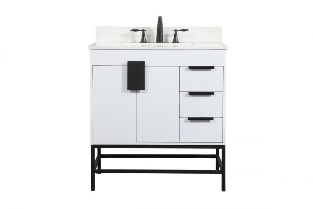 Elegant Eugene Bathroom Vanity w/ Backsplash