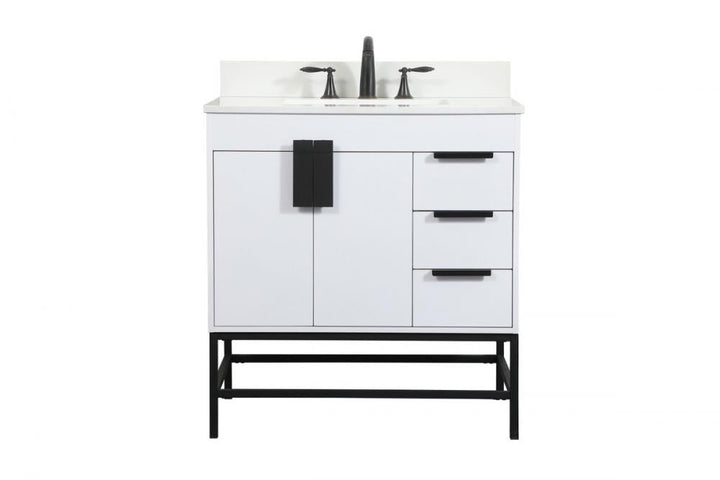 Elegant Eugene Bathroom Vanity w/ Backsplash