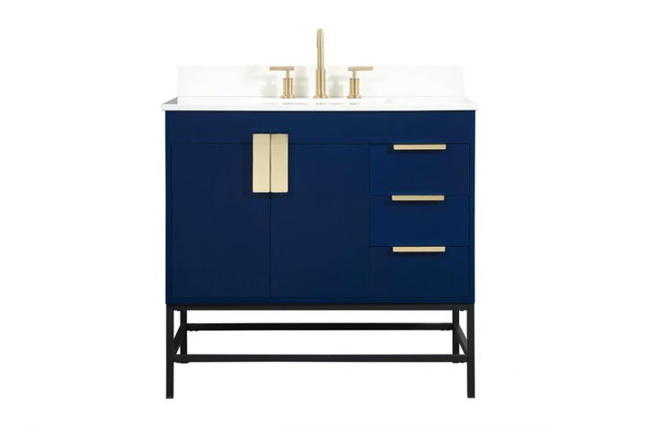 Elegant Eugene Bathroom Vanity w/ Backsplash