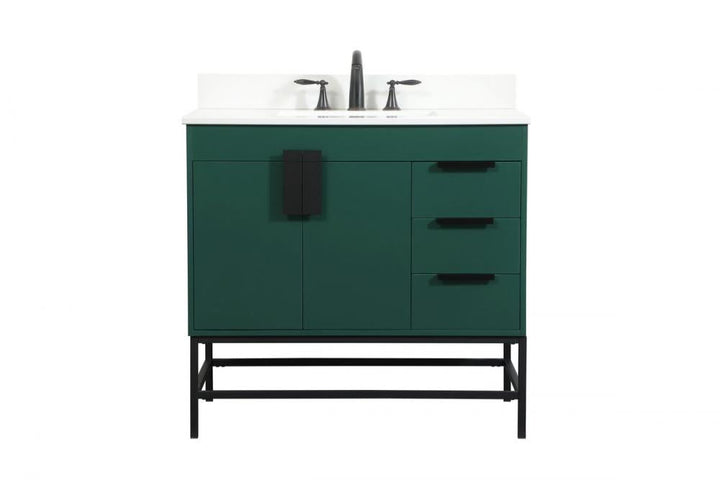 Elegant Eugene Bathroom Vanity w/ Backsplash