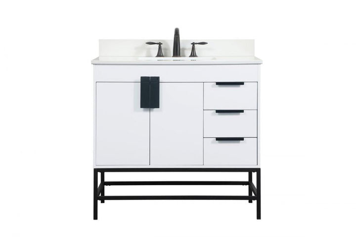Elegant Eugene Bathroom Vanity w/ Backsplash