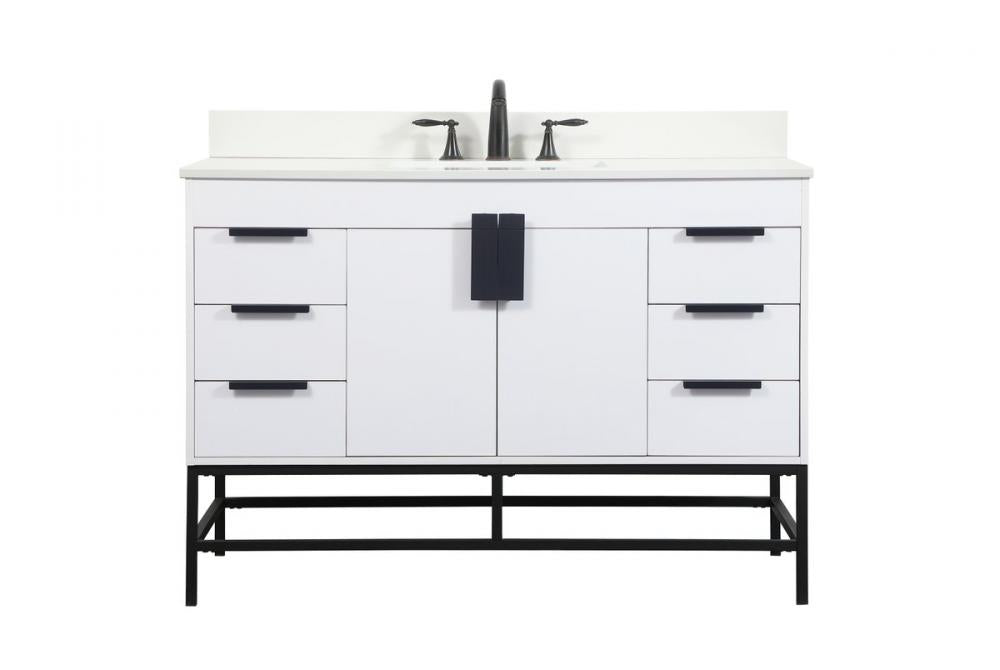 Elegant Eugene Bathroom Vanity w/ Backsplash