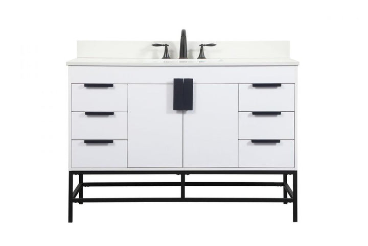 Elegant Eugene Bathroom Vanity w/ Backsplash