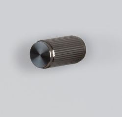 Buster + Punch Furniture Knob, Linear Design, Set of 2 | Gun Metal