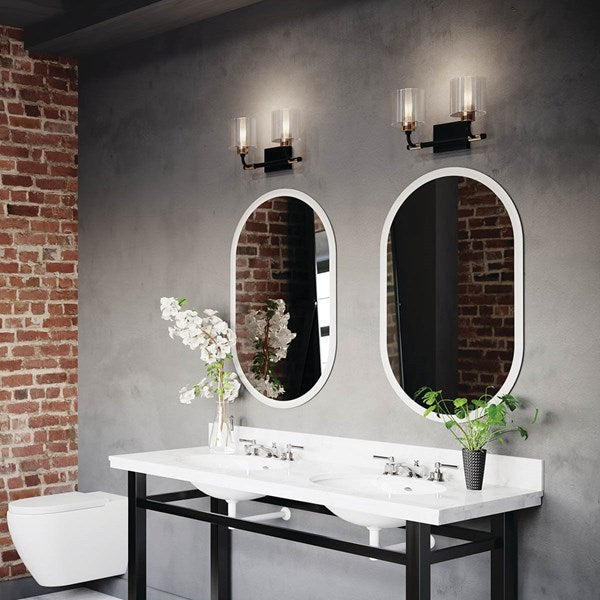 Kichler Menillo™ 38.5" LED Vanity Mirror with Etched Glass 86008 LED Vanity Mirrors Kichler