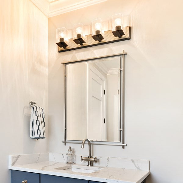 Kichler Eileen™ Modern Rectangular Mirror Brushed Nickel 41096 LED Vanity Mirrors Kichler Brushed Nickel