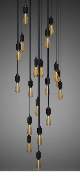 Buster + Punch 19.0 Heavy Metal Chandelier Cross / Surface